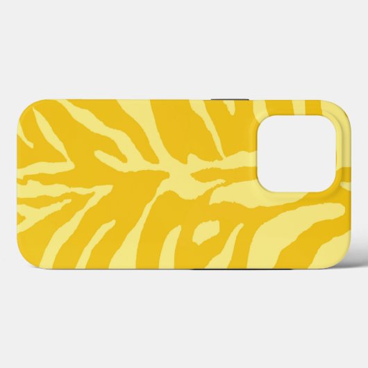 Yellow Minimalistisch Tough Case iPhone (Rückseite (Horizontal))