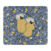 Yellow Mittens Glass Cutting Board Schneidebrett (Vorderseite)