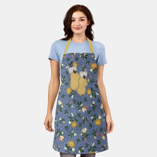 Yellow Mittens Weihnachts-Schürze Schürze (Getragen)