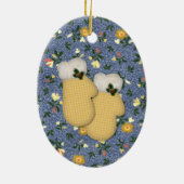 Yellow Mittens Weihnachtsschmuck (Hinten)