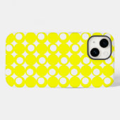 Yellow Mod Ball Design @ Emporio Moffa Case-Mate iPhone Hülle (Rückseite (Horizontal))