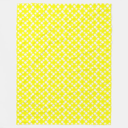 Yellow Mod Ball Design @ Emporio Moffa Fleecedecke (Vorderseite)