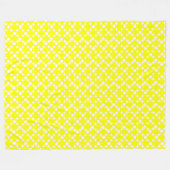 Yellow Mod Ball Design @ Emporio Moffa Fleecedecke (Vorderseite (Horizontal))