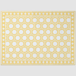 Yellow Modern Bone Inlay Decoupage Paper Seidenpapier
