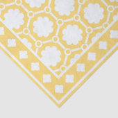 Yellow Modern Bone Inlay Decoupage Paper Seidenpapier (Detail)