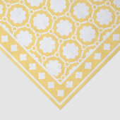 Yellow Modern Bone Inlay Decoupage Paper Seidenpapier (Detail)