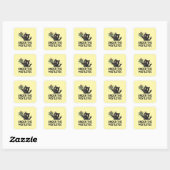 Yellow Modern Cat Holiday Mistletoe Design Sticker (Blatt)
