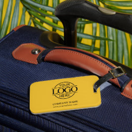 Yellow Modern Corporate Company Business Logo Gepäckanhänger