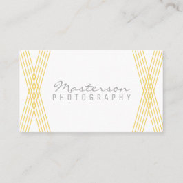 Yellow Modern Deko Business Card Visitenkarte