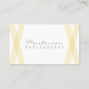 Yellow Modern Deko Business Card Visitenkarte