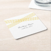 Yellow Modern Deko Paper Untersetzer (angewinkelt)