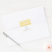 Yellow Modern Deko Wedding Stickers (Umschlag)