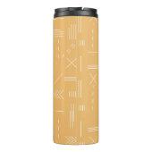 Yellow Modern Gorgeous Custom Monogram Thermosbecher (Rückseite)