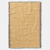 Yellow Modern Gorgeous Geometric Pattern Decke (Vorderseite Vertikal)