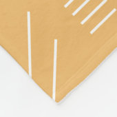 Yellow Modern Gorgeous Geometric Pattern Fleecedecke (Ecke)