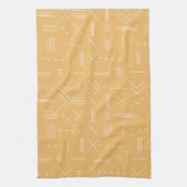 Yellow Modern Gorgeous Geometric Pattern Geschirrtuch (Vertikal)