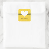 Yellow Modern Heavy Stickers (Tasche)