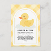 Yellow Modern Rubber Ducky Baby Dusche Begleitkarte (Vorderseite)