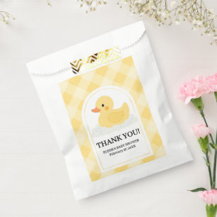 Yellow Modern Rubber Ducky Baby Dusche Geschenktütchen