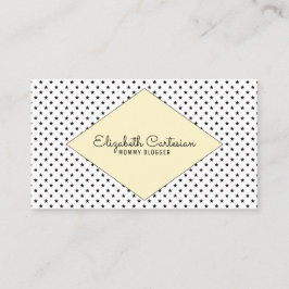 Yellow Modern Stars Business Card Telefonnummerkarte