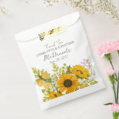 Yellow Modern Sunflowers Bouquet Wedding Geschenktütchen (Versiegelt)