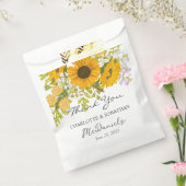 Yellow Modern Sunflowers Bouquet Wedding Geschenktütchen (Versiegelt)