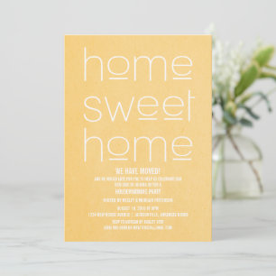 Yellow Modern Sweet Zuhause Housewarming Party Einladung