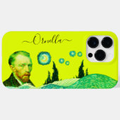 yellow modern vincent artist lemon text editable  Case-Mate iPhone hülle (Rückseite (Horizontal))