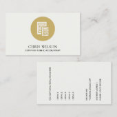 YELLOW MODERNE ICON-RECHNUNGSLEGUNGSSTEUER VISITENKARTE (Vorne/Hinten)