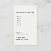 YELLOW MODERNE ICON-RECHNUNGSLEGUNGSSTEUER VISITENKARTE (Rückseite)