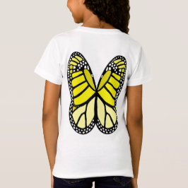 Yellow Monarch Butterfly Wings T-Shirt