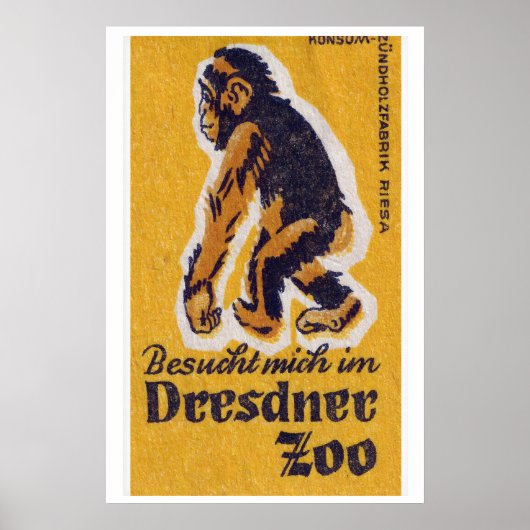 Yellow Monkey - Matchbox Print - Aesthetic Wall Poster (Vorne)