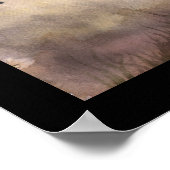 Yellow Moon Autumn Fee Poster drucken (Ecke)