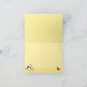 Yellow Moon Cows Note Card (Innenseite)
