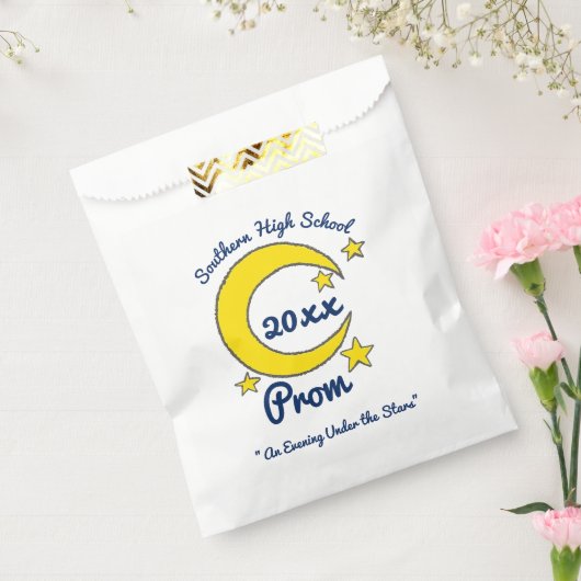 Yellow Moon Stars Night Sky Prom Gala Tanz Geschenktütchen (Versiegelt)