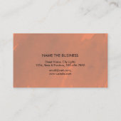 Yellow Moon Sunset Watercolor Spritzer Moderner Visitenkarte (Rückseite)