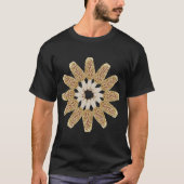 Yellow Morel Mandala Shirt Morchella esculenta (Vorderseite)