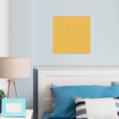 Yellow Morning Sunshine Gold Foliendrucke (In Situ (Schlafzimmer))