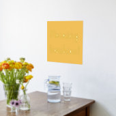 Yellow Morning Sunshine Gold Foliendrucke (Ablage(Küche))