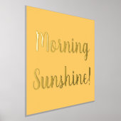 Yellow Morning Sunshine Gold Foliendrucke (Ablage )