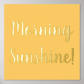 Yellow Morning Sunshine Gold Foliendrucke (Vorderseite)