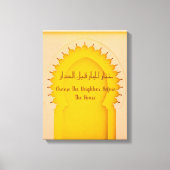 Yellow Moroccan Arch-Stretched Canvas Print Leinwanddruck (Vorderseite)