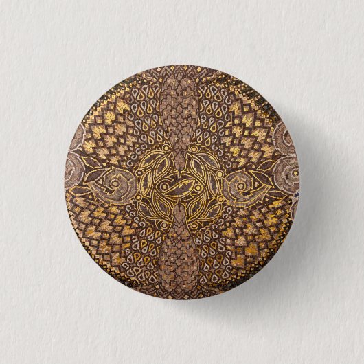 Yellow Mosiac Detail, Deutschland Button (Vorderseite)