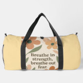 Yellow motivational quotes AI art  Duffle Bag (Rückseite)
