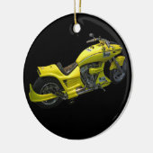 Yellow Motorcycle Ornament (Links)