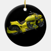 Yellow Motorcycle Ornament (Hinten)