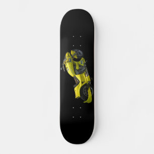 Yellow-Motorrad-Skateboard Skateboard