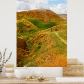 Yellow Mounds Overlook, Badlands NP, South Dakota Poster (Küche)