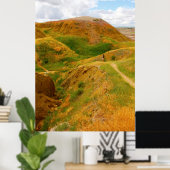 Yellow Mounds Overlook, Badlands NP, South Dakota Poster (Heimbüro)