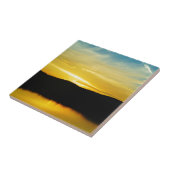 Yellow Mt Lake Sunset Fliese (Seite)